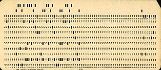 Punched card image